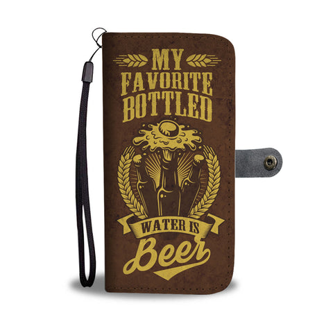 Image of Wallet Phone Case - My Favorite Bottled Water Is Beer