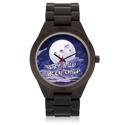 Image of Stay Wild Moon Child Wood Watch