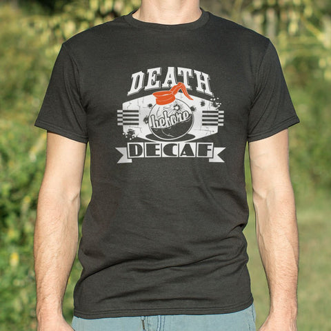 Image of Death Before Decaf T-Shirt (Mens)