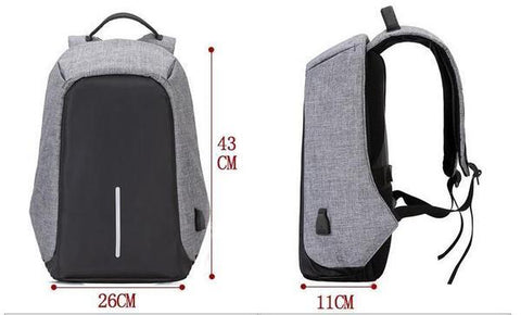 Image of Anti Theft Backpack With USB Charging