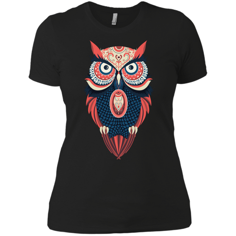 Image of Colourful Owl  Ladies T-Shirt