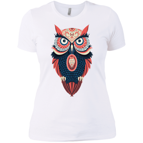 Image of Colourful Owl  Ladies T-Shirt